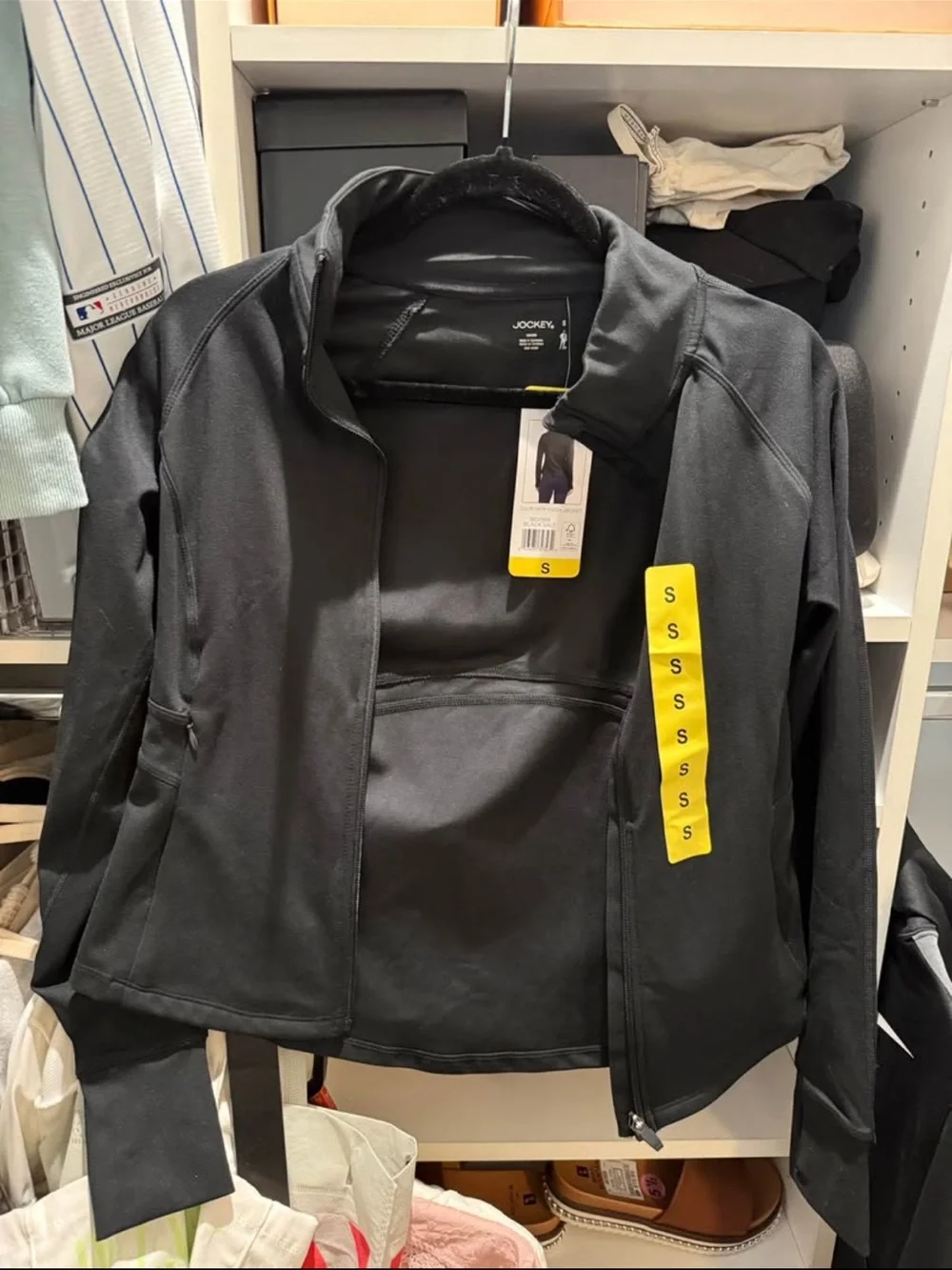 Jockey Black Lightweight Zip Bomber Jacket